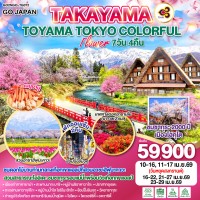 TAKAYAMA TOYAMA TOKYO COLORFUL FLOWER 7D 4N โดยสายการบินไทย [TG]