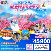 TOKYO FUJI MATSUDA SAKURA SKI WINTER 6D 3N โดยสายการบินไทย [TG]