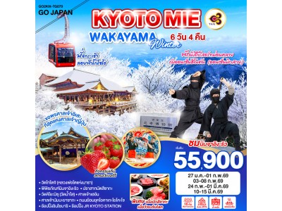 KYOTO MIE WAKAYAMA WINTER 6D 4N โดยสายการบินไทย [TG]