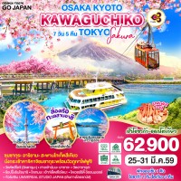 OSAKA KYOTO KAWAGUCHIKO TOKYO SAKURA 7D 5N โดยสายการบินไทย [TG]
