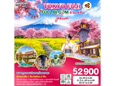 TOKYO FUJI SAKURA FULL BLOOM 6D 4N โดยสายการบินไทย [TG]