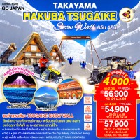 TAKAYAMA HAKUBA TSUGAIKE SNOW WALL 6D 4N โดยสายการบินไทย [TG]